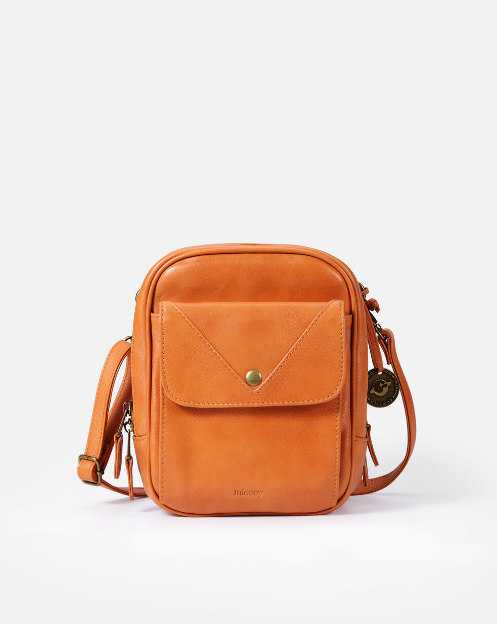 Thea Square Fashion Organised Ethical Crossbody Leather Shoulder Bag