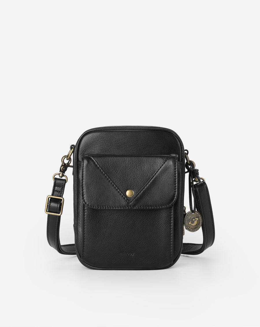 Thea Square Fashion Organised Ethical Crossbody Leather Shoulder Bag